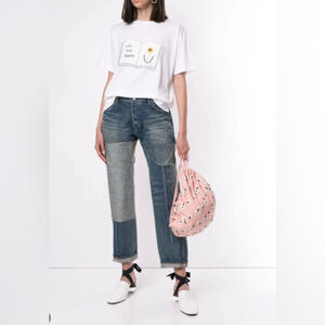 Tu es mon Tresor
Reverse patchwork antique jeans
 Sz 0